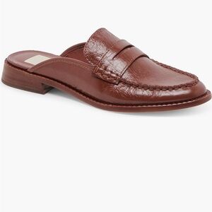 Women’s Dolce Vita 
Havan Loafer Slides in Brown Crinkle Leather Sz 9.5